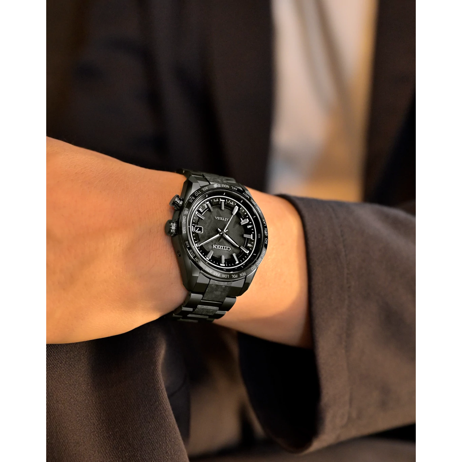 Reloj Citizen ATTESA HAKUTO-R Cronómetraje Atómico/Súper Titanio CB0285-63E | Elegancia relojería